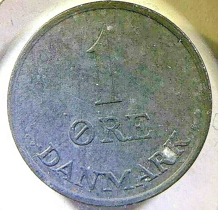 1961 1 ORE Denmark coin - Circulated