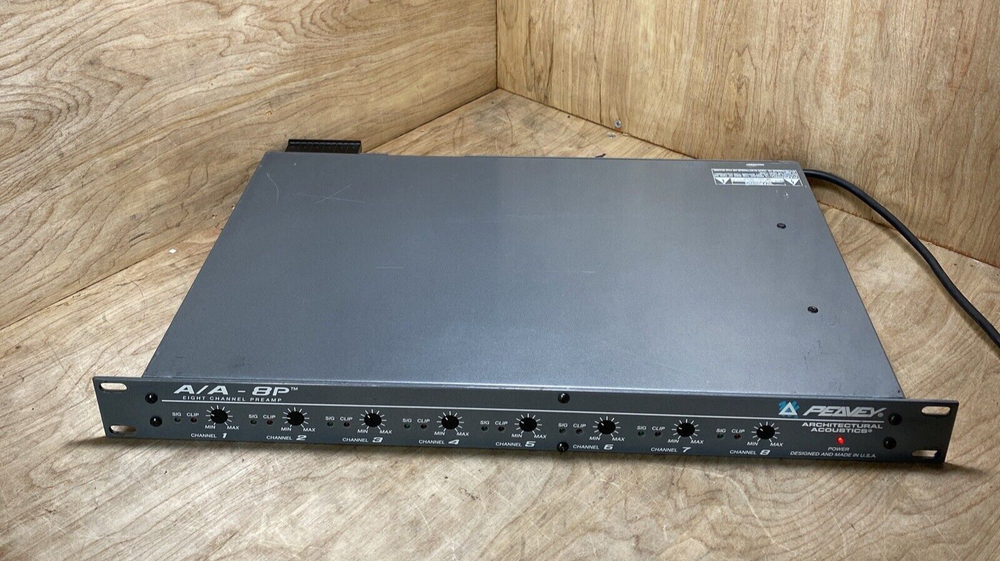 Peavey Architectural Acoustics, 8 Channel Pre Amplifier, Model: A/A-8P untested