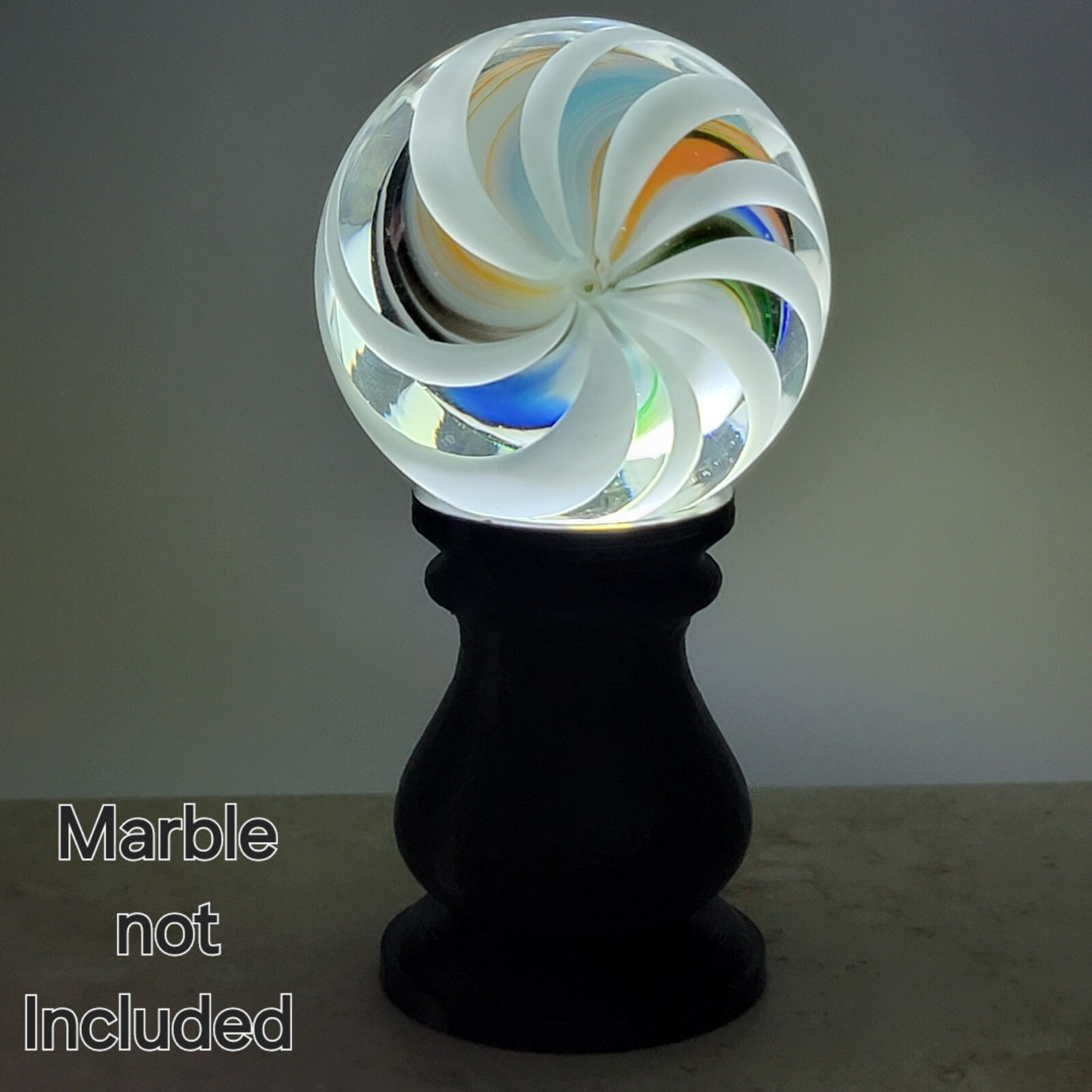 Black LED Marble Display For Up To 2" Marbles - Lot #5156 See Description