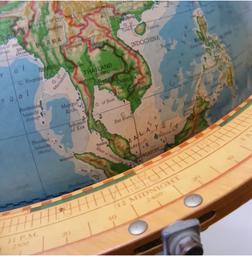 1967 Dated Denoyer-Geppert Terrestrial School Globe with Satellite Demonstrator