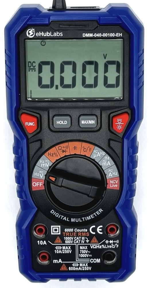 Digital Multimeter TRMS 6000 fast auto range voltmeter Current Resistance CATIII
