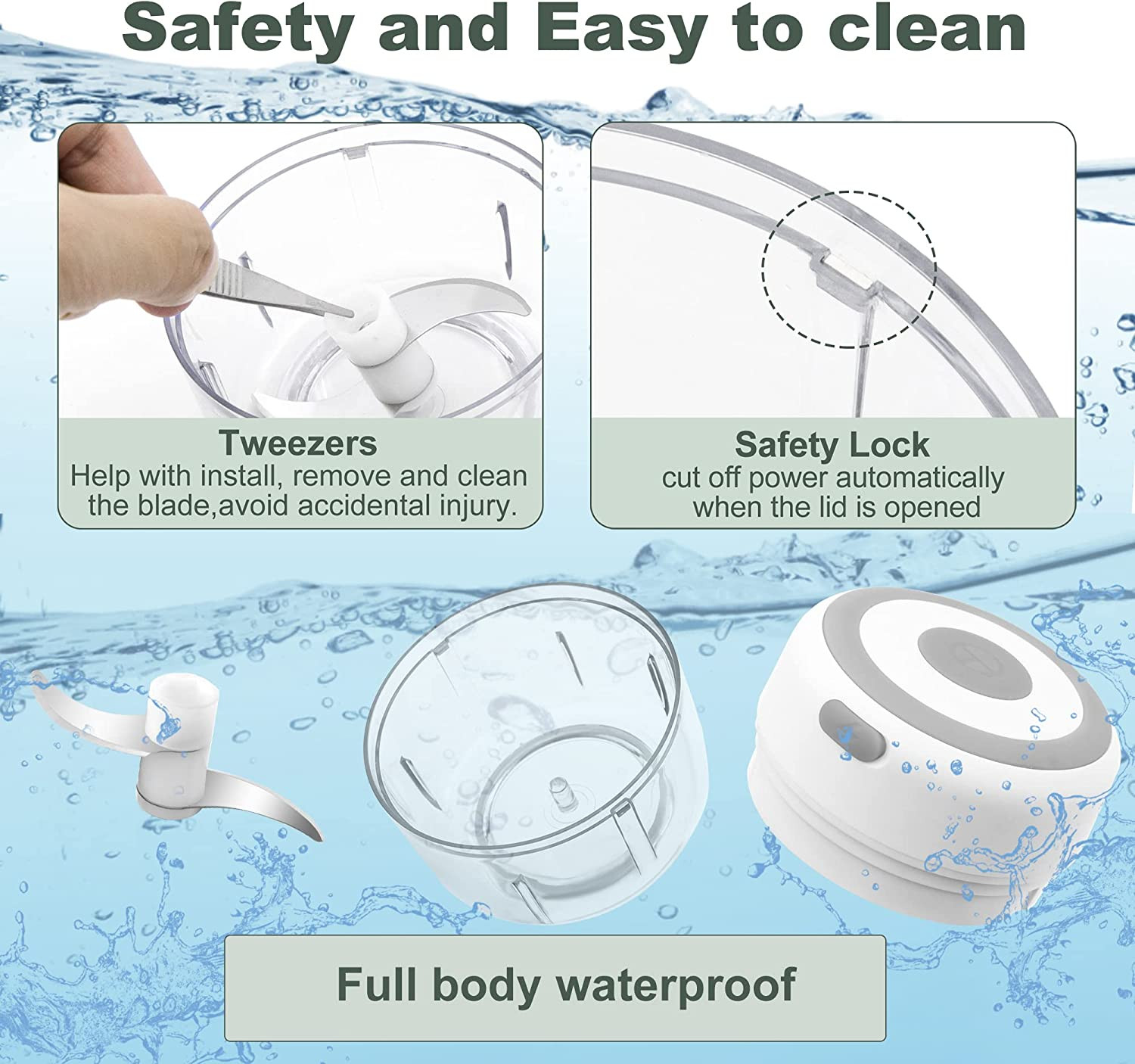 Electric-Herb-Grinder-Large-3.4oz-USB Rechargeable, 3.5'' Powerful Grinder for D