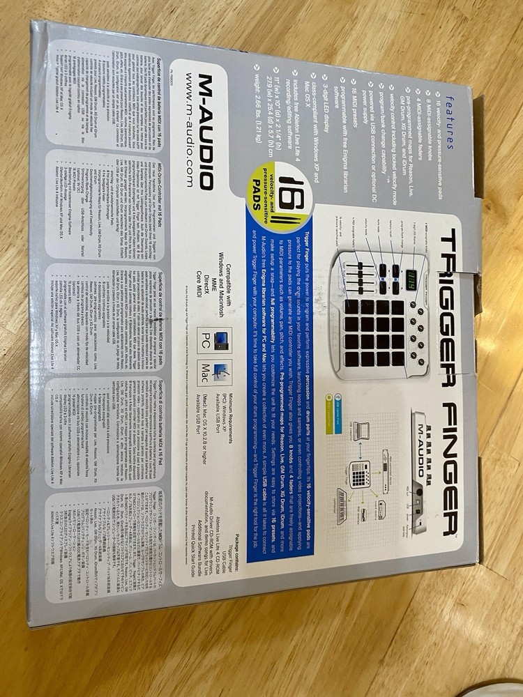 M-Audio Trigger Finger 16-Pad USB MIDI Drum Pad Controller w/ Original Box