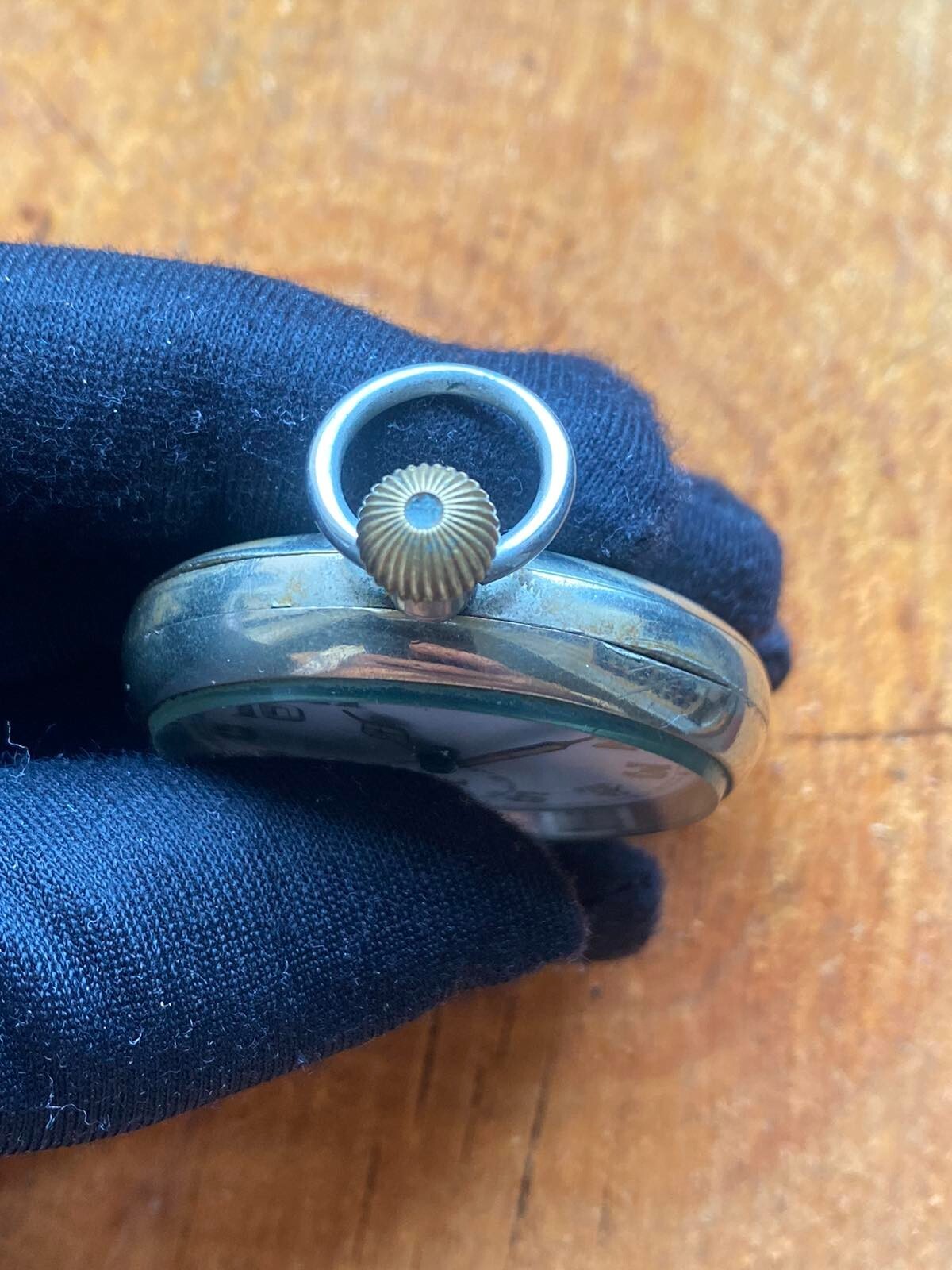 Antique Pocket Watch Mechanical Swiss Ottoman Military Chain Open Face Rare 19th