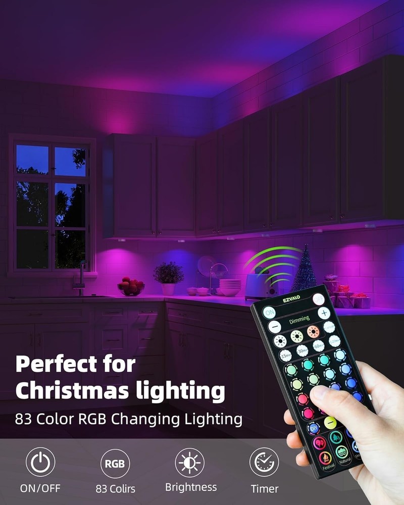 Compact 2.5'' Rechargeable LED Puck Lights - Wireless Touch & Remote Control