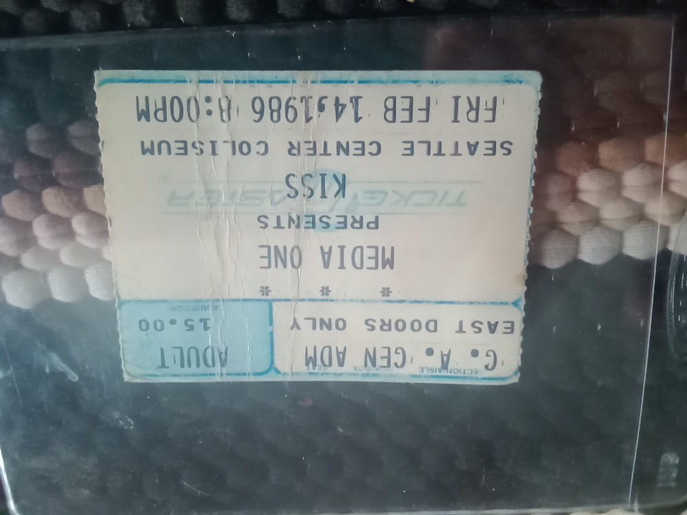 Kiss 💋 Ticket Stub History 🎸 Asylum Tour,2-14-86, Seattle Washington 👀