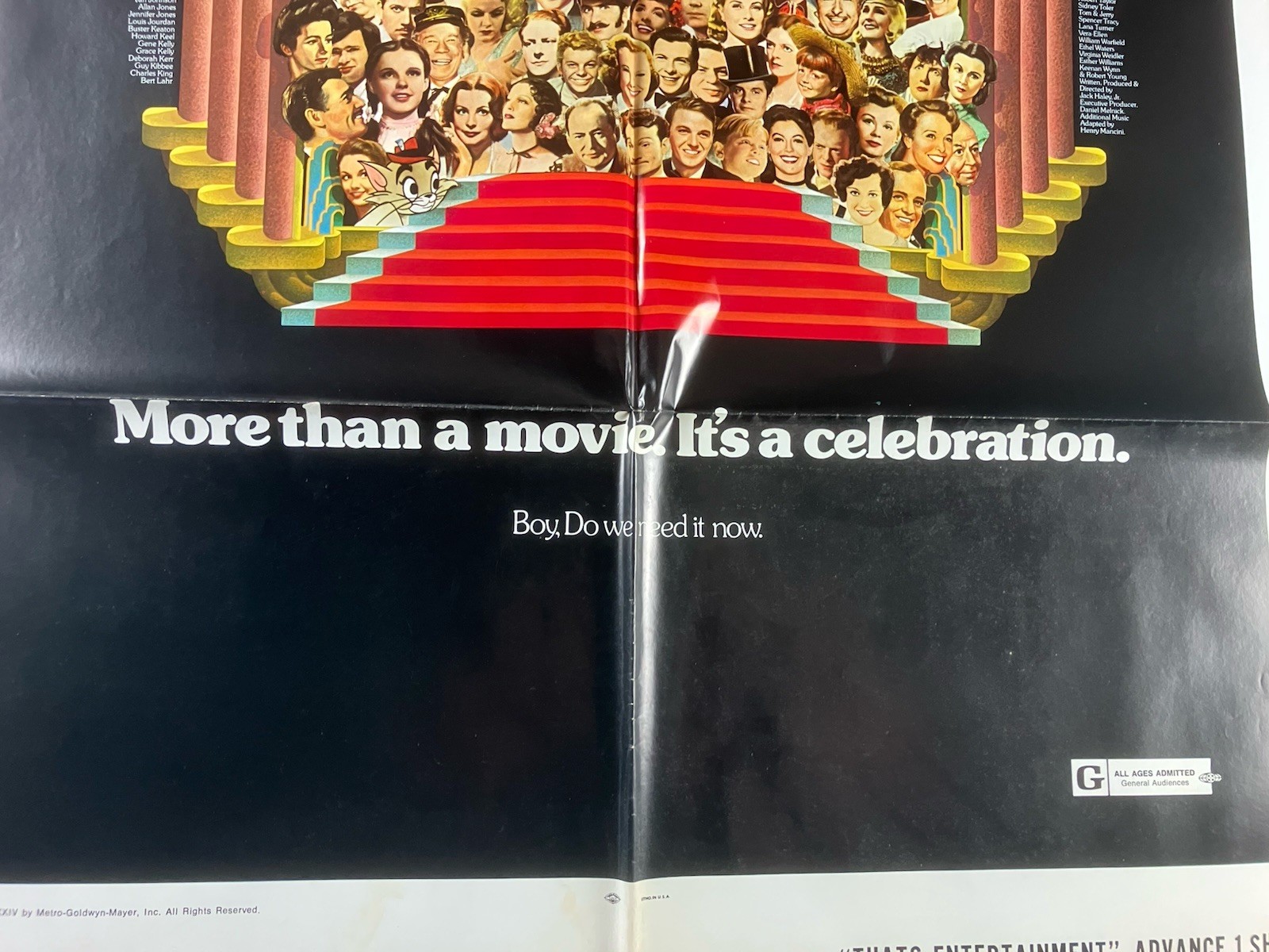 THAT'S ENTERTAINMENT (1974) Original One Sheet Movie Poster 27" x 41" Advance