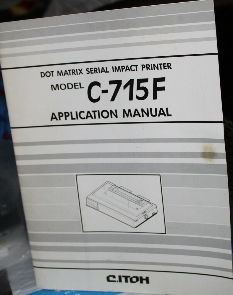 C.ITOH Application Manual For C715F  Printer