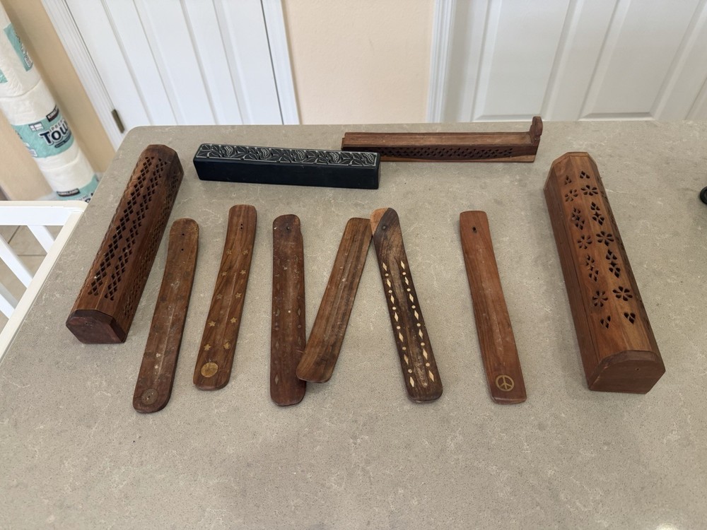 Vintage Incense Boxes/ Stick Holders