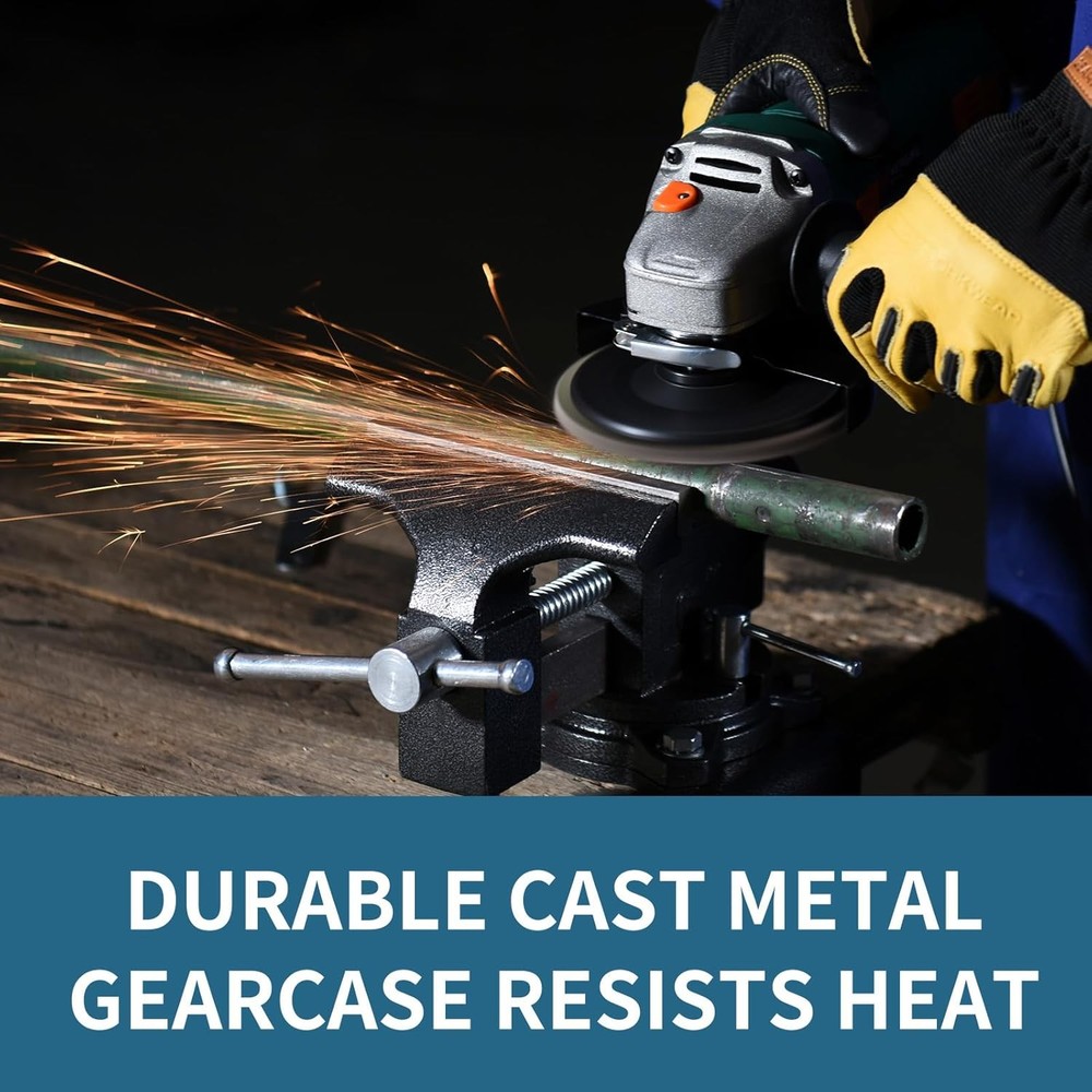 Angle Grinder, 7.5-Amp 4 1/2 Angle Grinder Tool, Variable Speed Angle Grinder, E