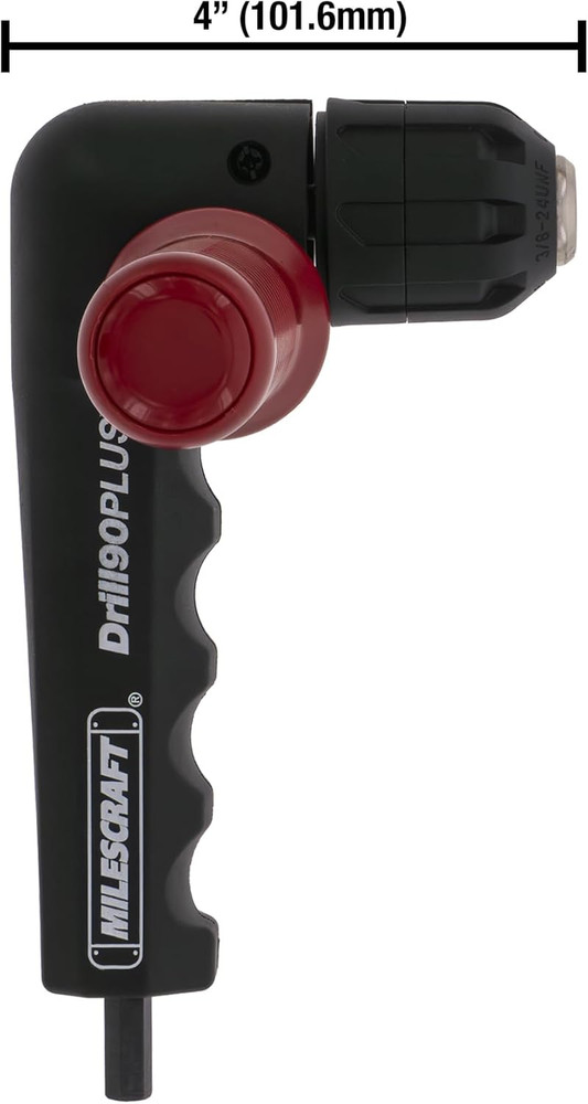 1304 Drill90Plus - Right Angle Drill Attachment,Black Red