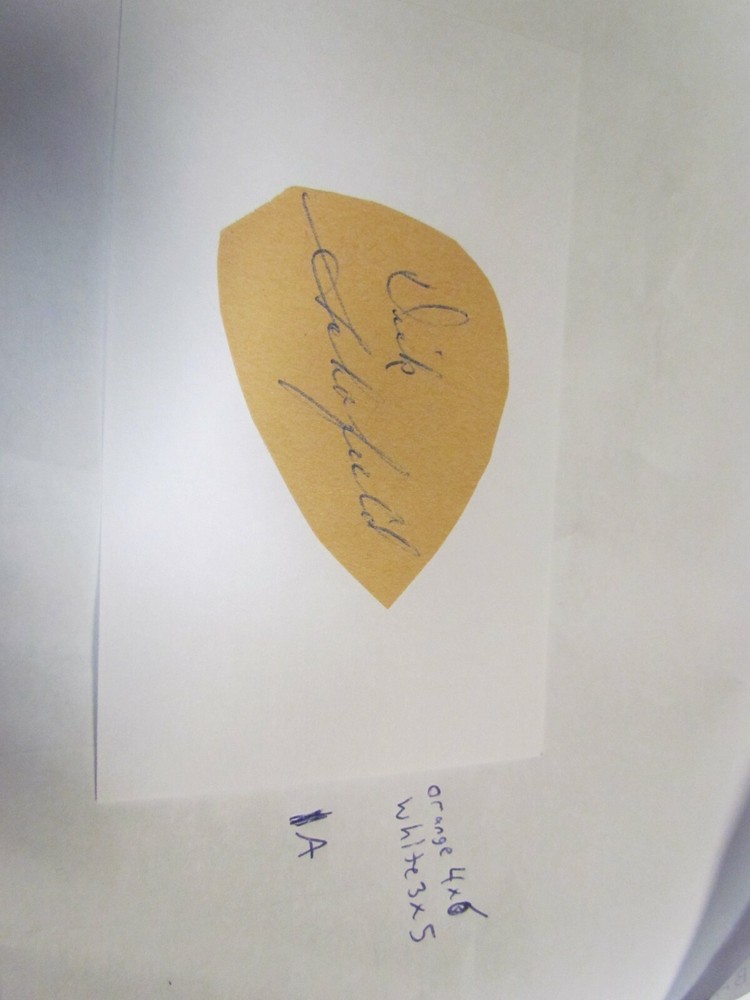 Dick Schofield autographed Cut/Index Card
