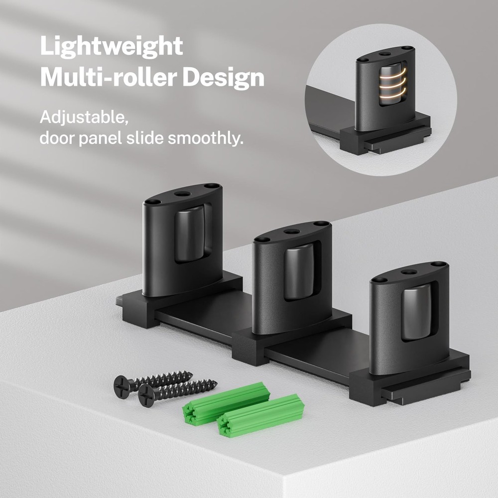 Sliding Closet Door guide Floor Mount hardware replacement set New