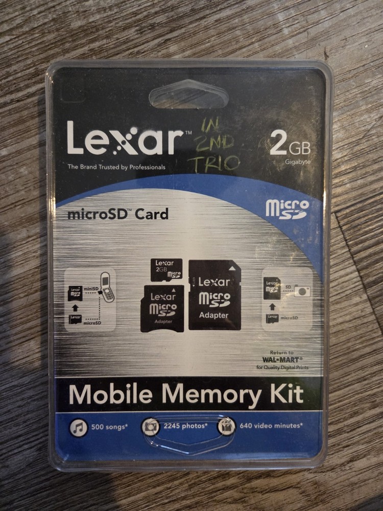 Lexar microSD 2GB High Capacity Mobile Memory Kit with Adapter