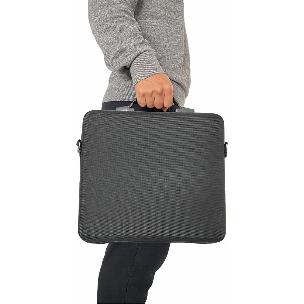 UISKOOPW Pool Balls Carrying Case, Hard Billiard Case with Rectangle, Black