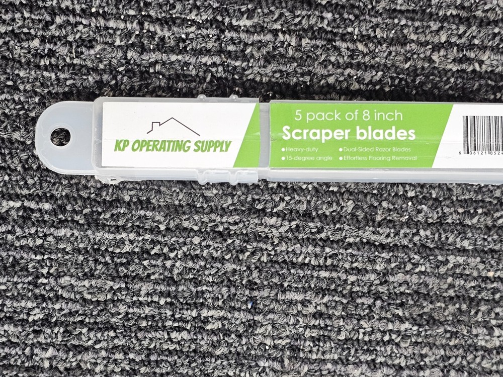 (QTY 5) KP 8" Replacement Floor Scraper Blades Angled Demolition Scraper Blade