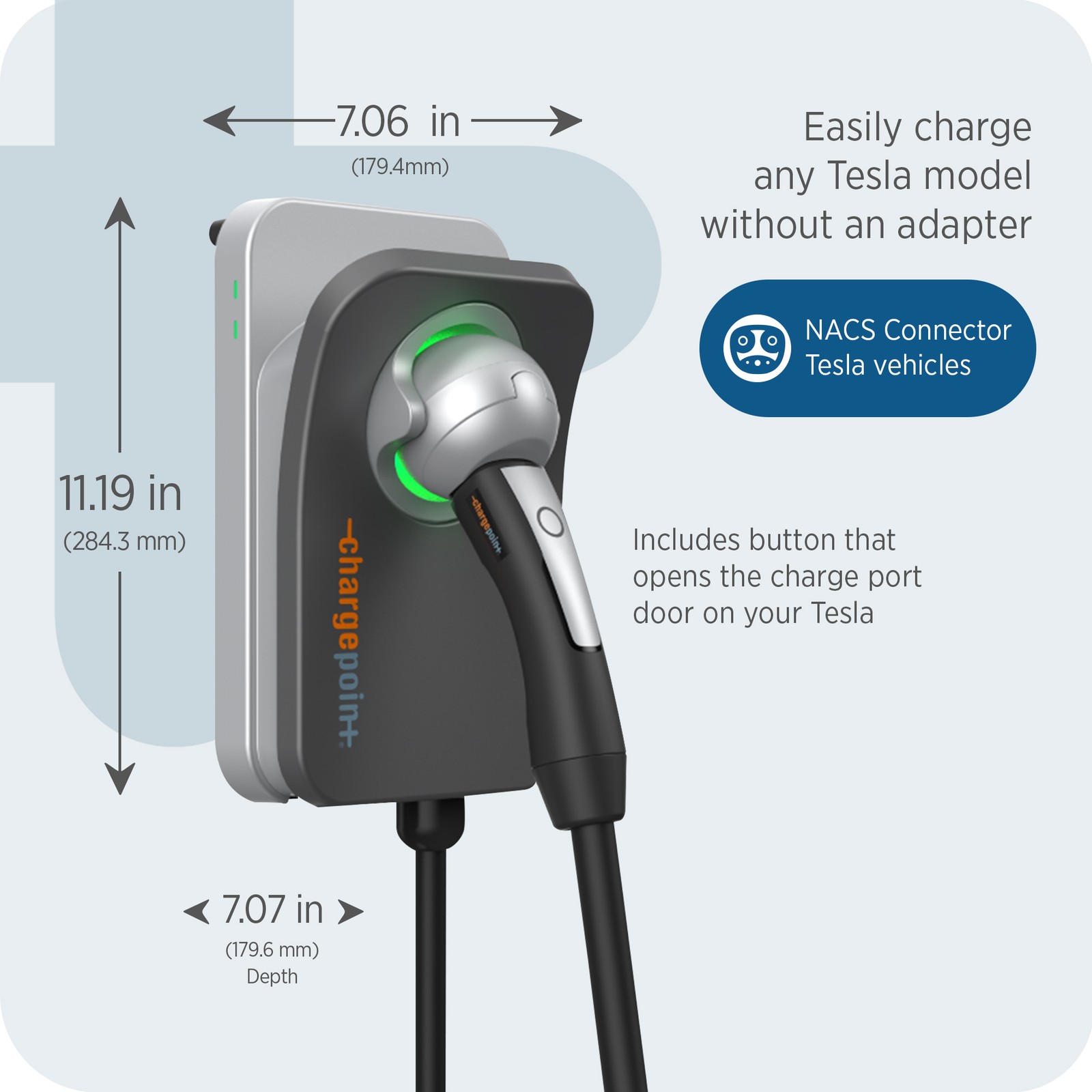 ChargePoint Home Flex LVL2 EV Charger NACS Hardwired EV Fast ChargeStation(Used)