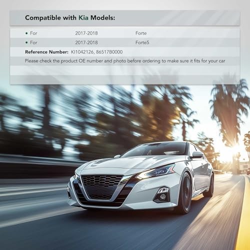 Front Driver Upper Side Bumper Bracket Compatible with Kia Forte 2017-2018,