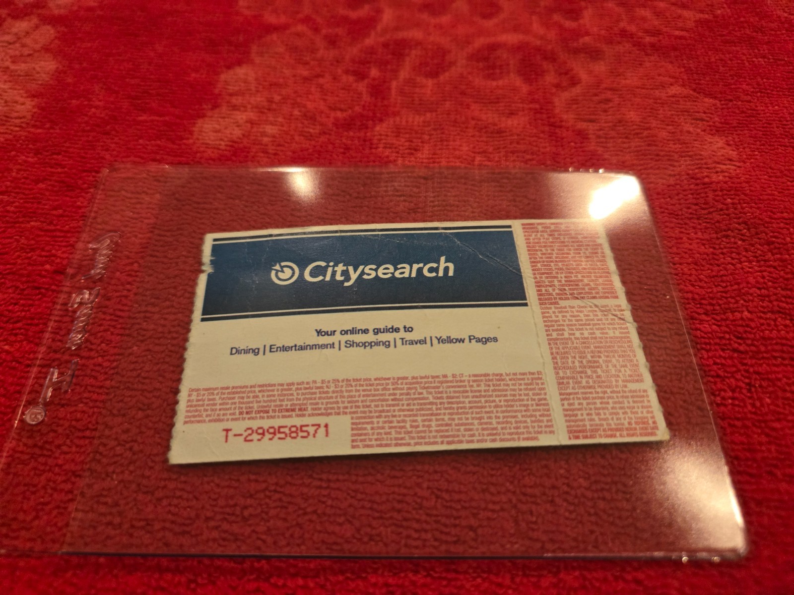 VINTAGE CONCERT TICKET STUB FOR THE DOORS 21ST CENTURY JUN 24 2003 CHICAGO THEAT