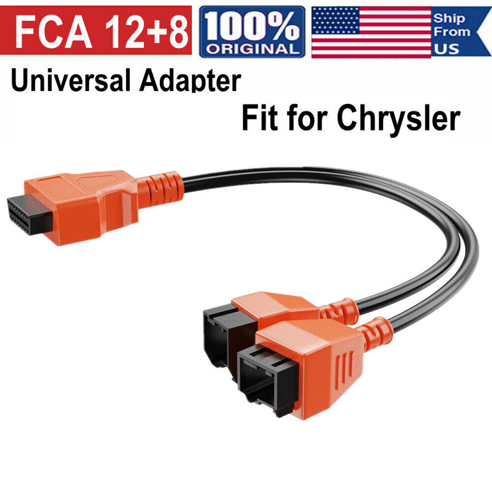 FOXWELL FCA 12+8 Programming Cable Connector Adapter for Chrysler/Dodge Scanner