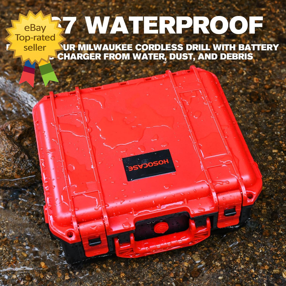 Tool Case for Milwaukee M18 Impact Drill Driver Combo Kit Tool Box