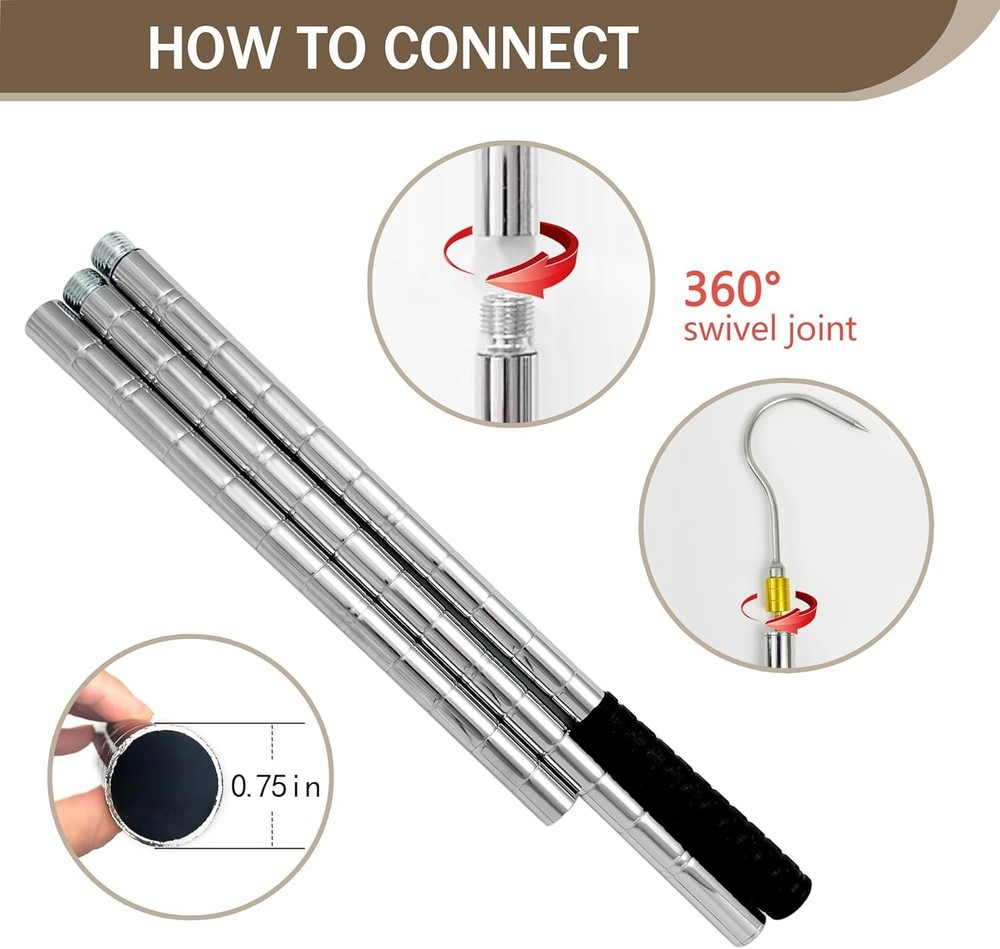 Attic Ladder Pull System Kit,Attic Pull System Hook Set Replacement for Cord ...