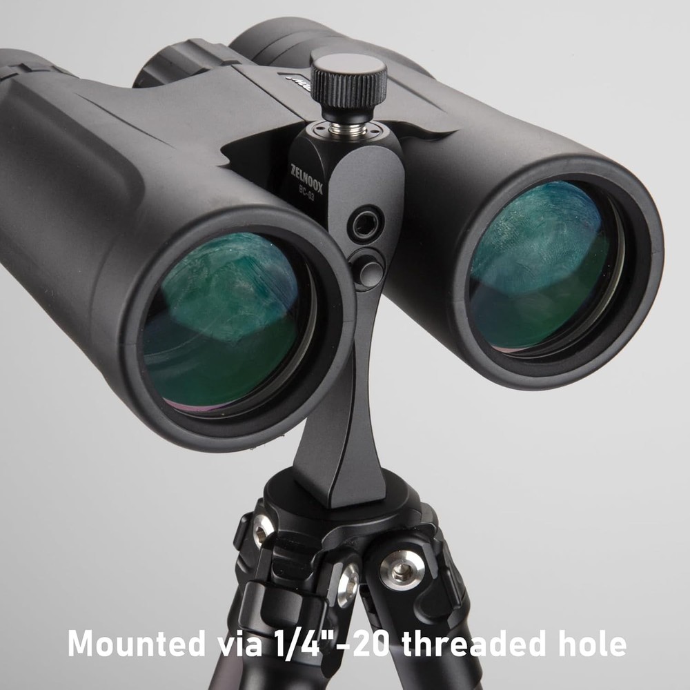 Binocular Tripod Adapter - Arca Rail Quick Release, Anti-Drop Design, 1/4" Threa
