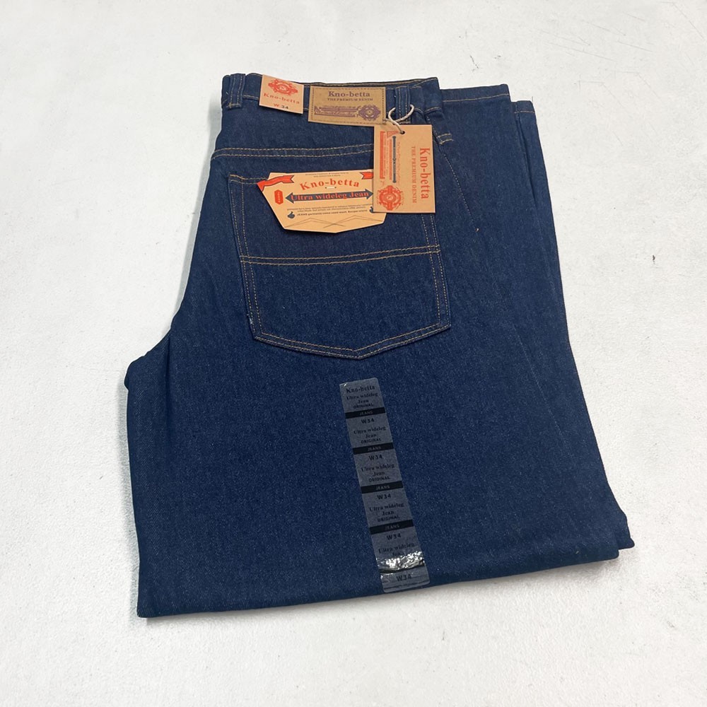 Kno Betta Men's Ultra Wide Leg Baggy Jeans Loose Fit Denim Jeans 5 Colors