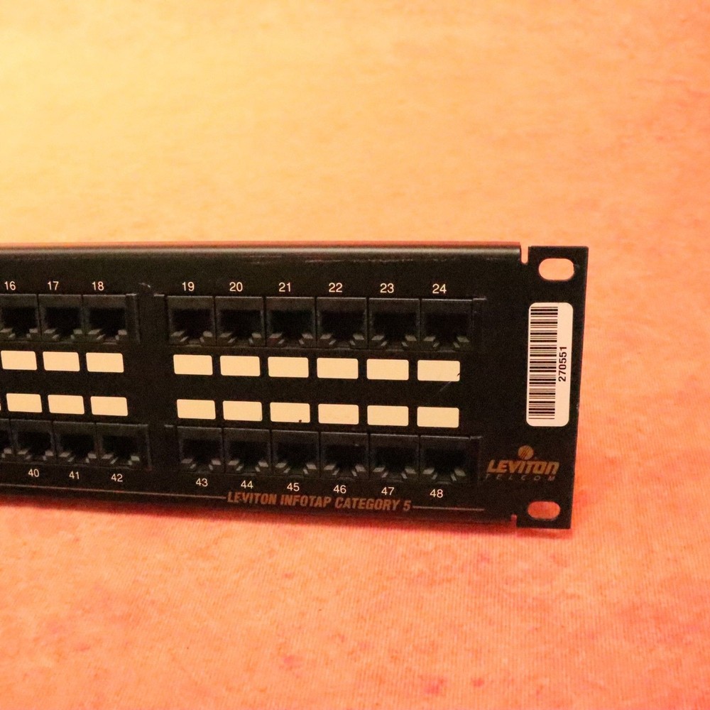 Liviton Telecom INFOTAP CATEGORY 5 Universal 48 PORT Patch Panel
