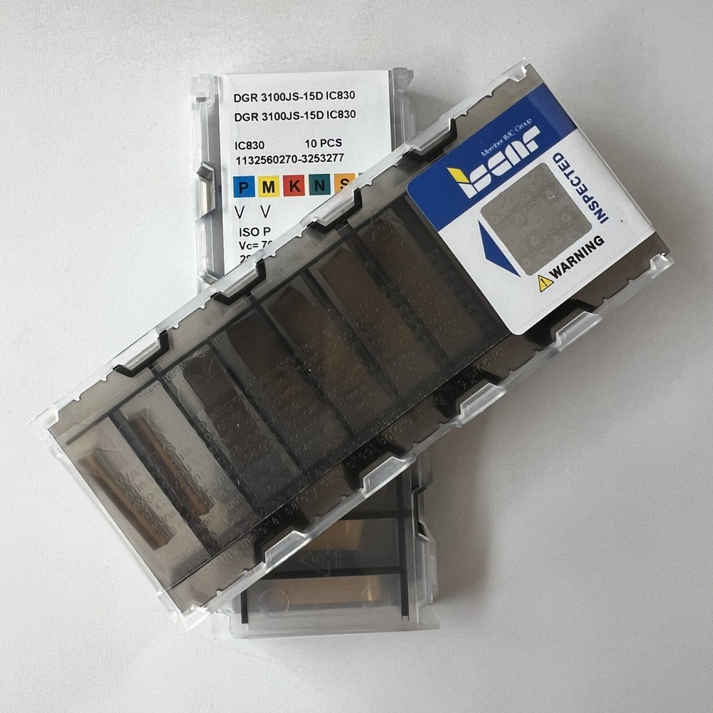 ISCAR / DGR3100JS-15D IC830 / Industrial indexable carbide inserts 10 Pcs