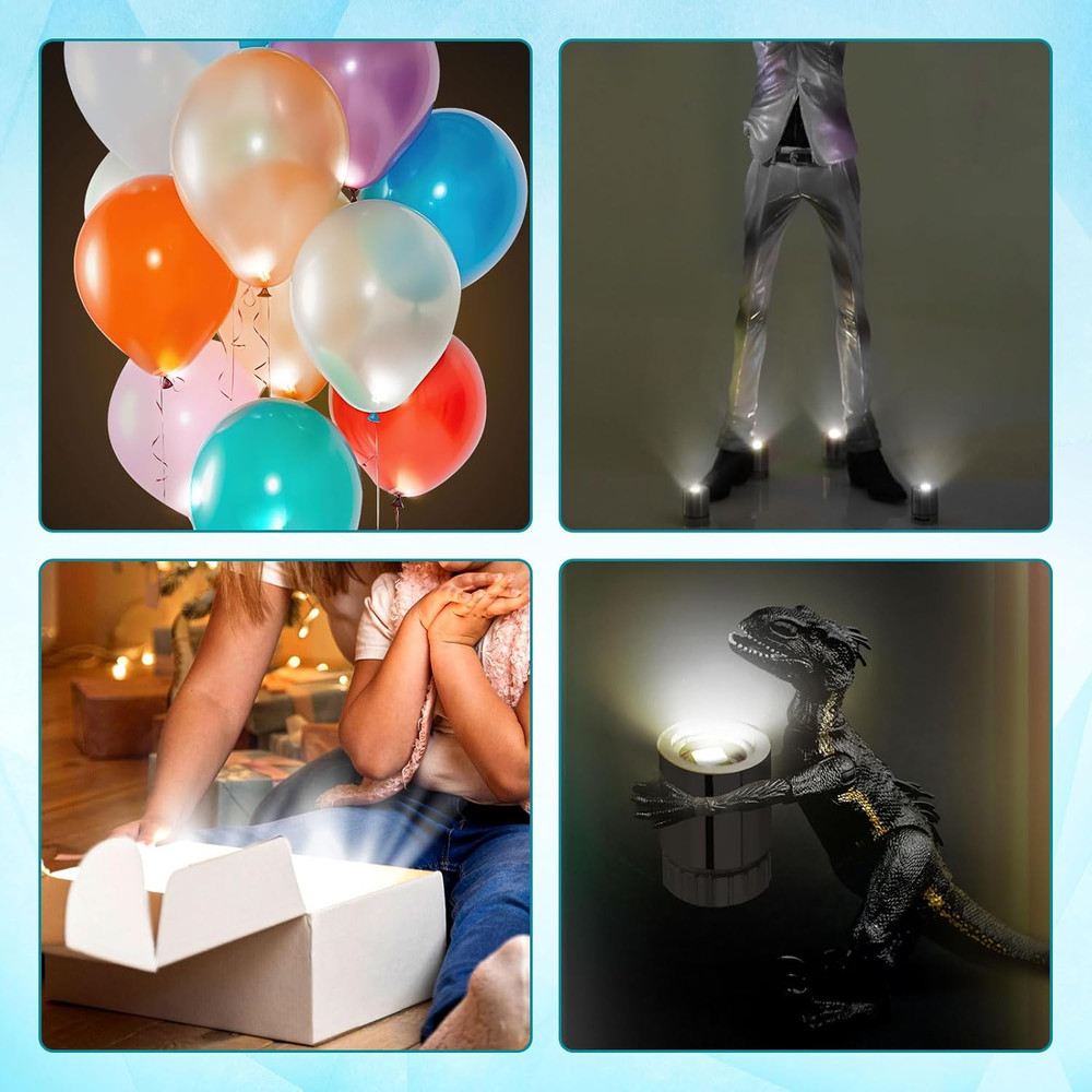 BTFO 10Pcs Micro Led Lights, Battery Powered Tiny Led Lights Small Mini