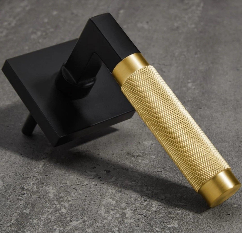 Geneva Model Solid Brass Lever Single Side Non-Turning Dummy Door Handle, Matte