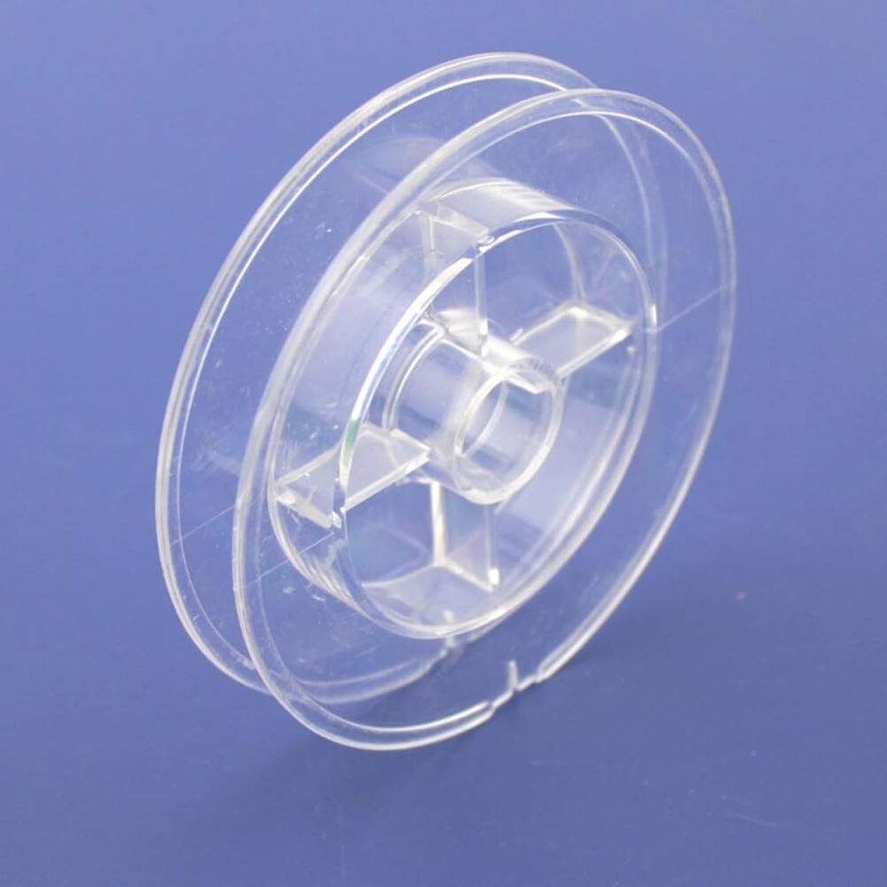 Plastic Empty Spools 20pcs Clear Small Ribbon Spools Thread String Bobbin Spo...