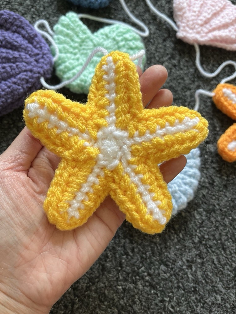 🐚Handmade Crochet Seashell Bunting | Summer🌊☀️