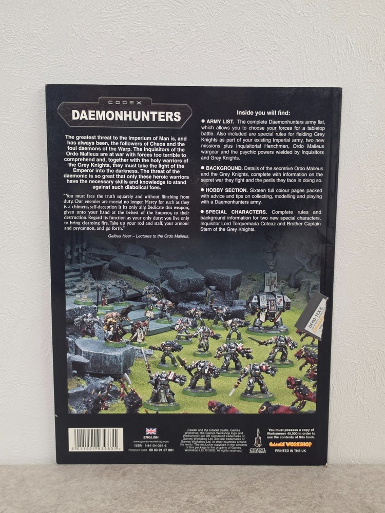 Warhammer 40,000: Codex Daemonhunters 3rd Edition 2003 Games Workshop