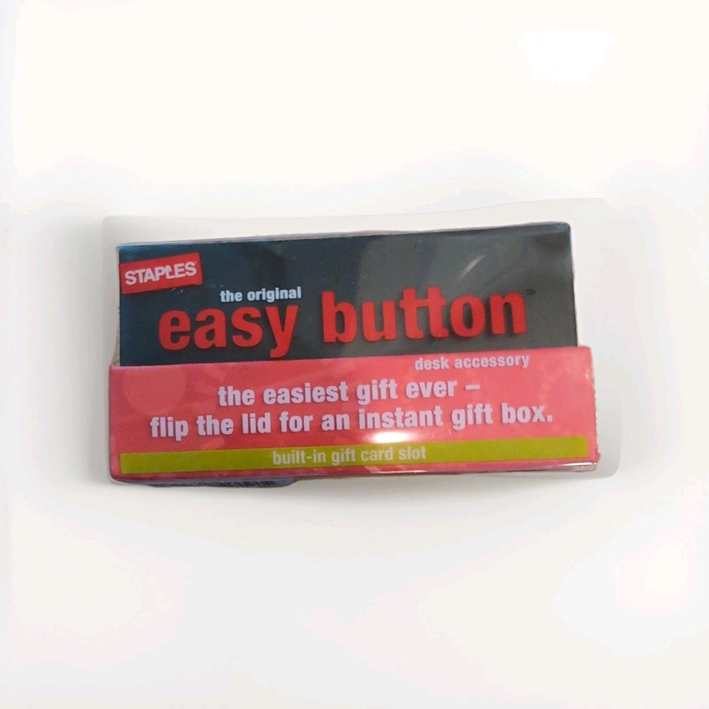 Staples "That Was Easy" Button New in Box