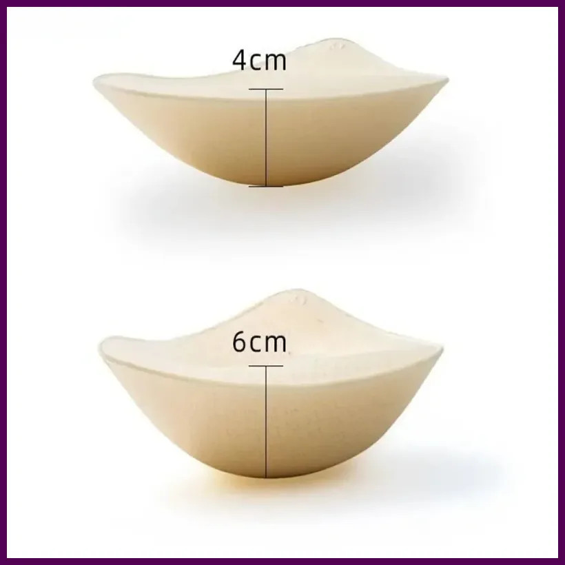 2PCS Thick Push Up Bra Pads - Latex Removable Breast Enhancer Inserts