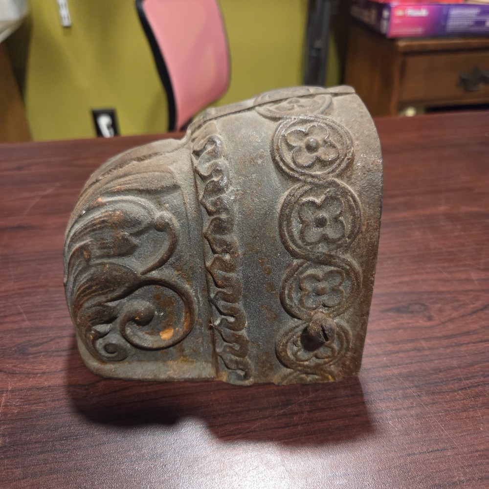Antique Architectural Cast Iron Decorative Pipe Cover