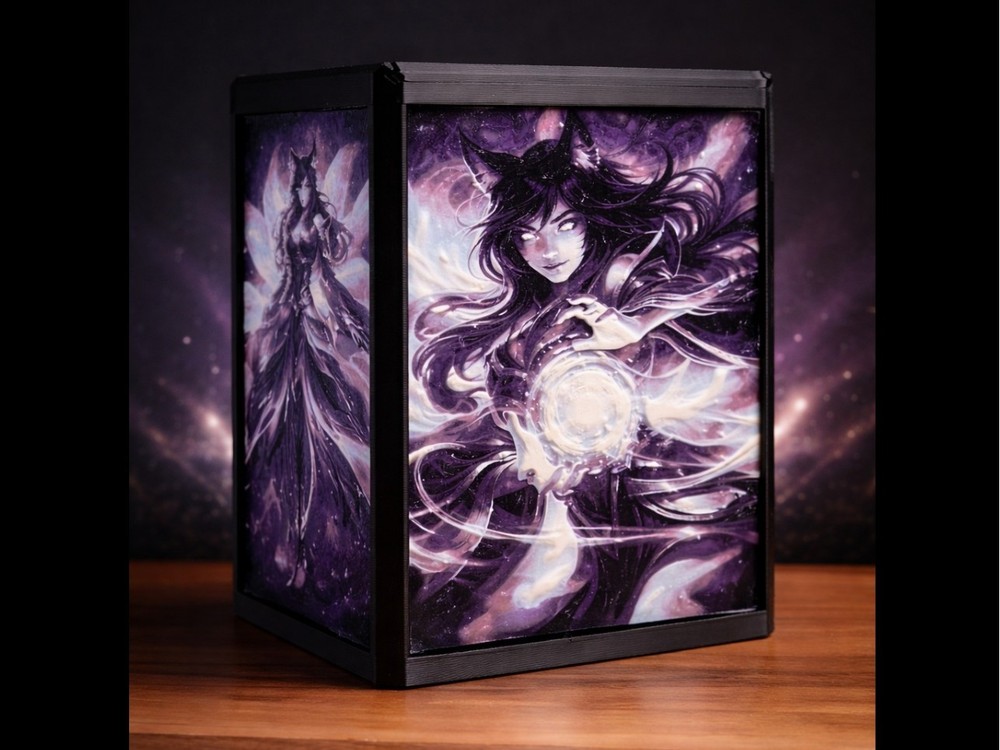 Ahri themed Riftbound Deck Case, Card Case, Card Box