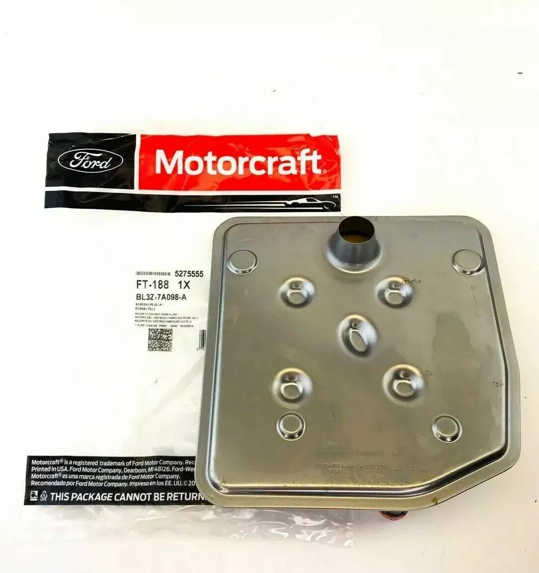 8x MOTORCRAFT MERCON LV FILTER OIL PAN GASKET FOR 6R80 TRANSMISSION FORD