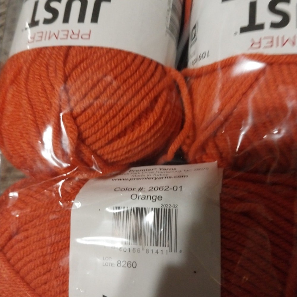 New Premier Just Active Yarn "Orange"