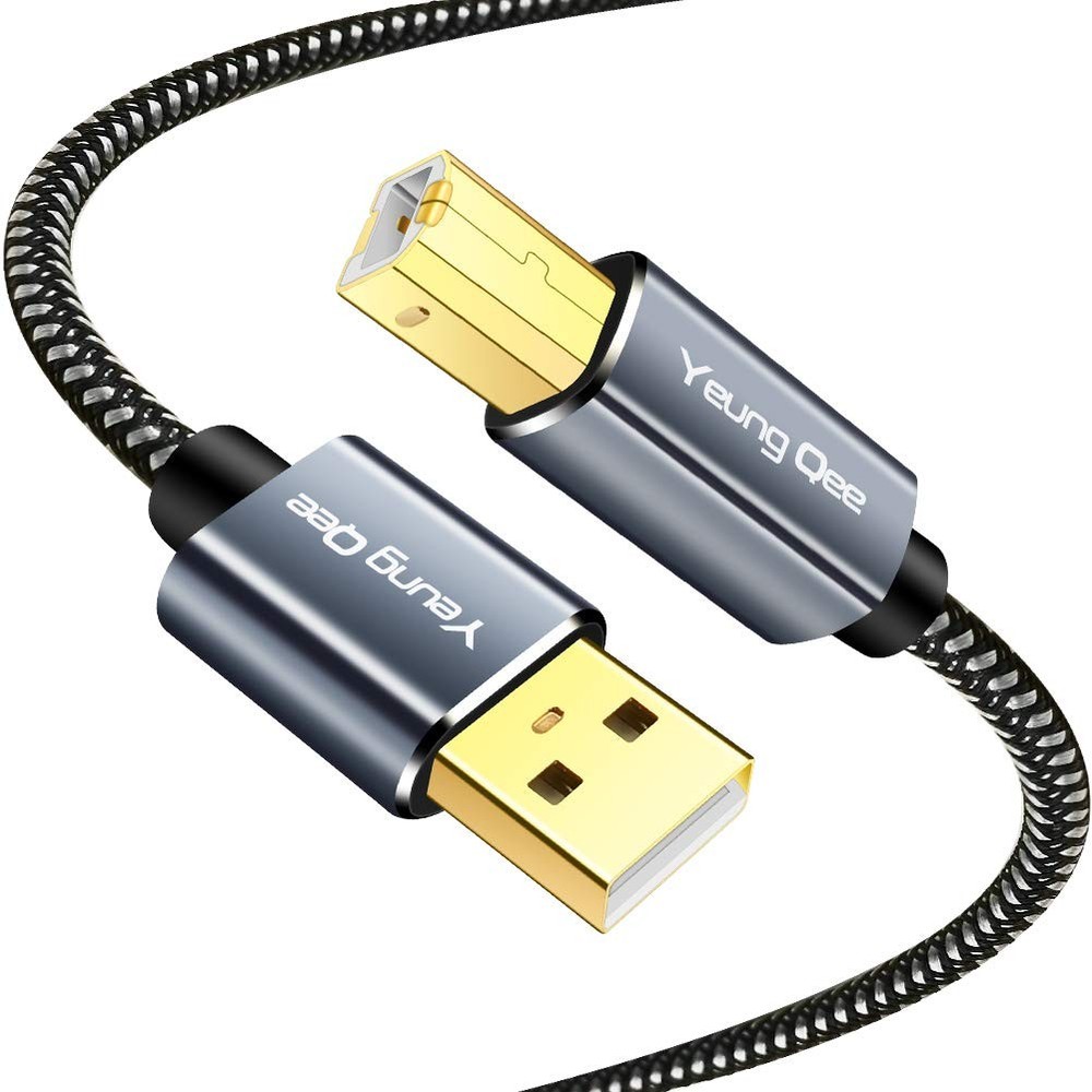 Printer Cable 20 ft,USB High Speed USB 2.0 A 20FT/6M, Black