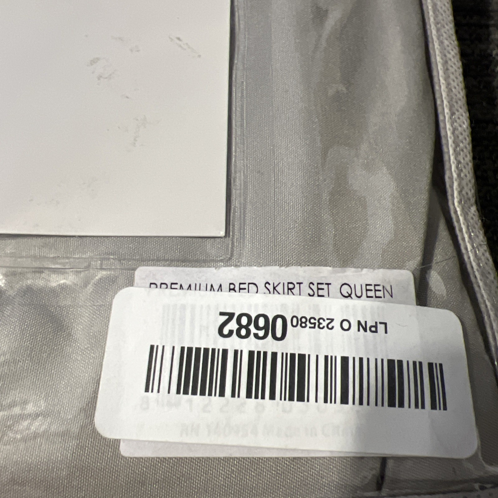 Light gray Queen Bed Skirt Bare Home Double Brushed Easy Fit 15" Deep