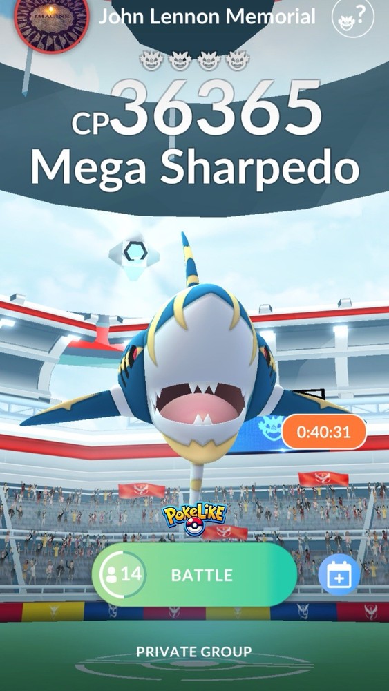 Mega Sharpedo Remote Raid Invite - Pokemon Go