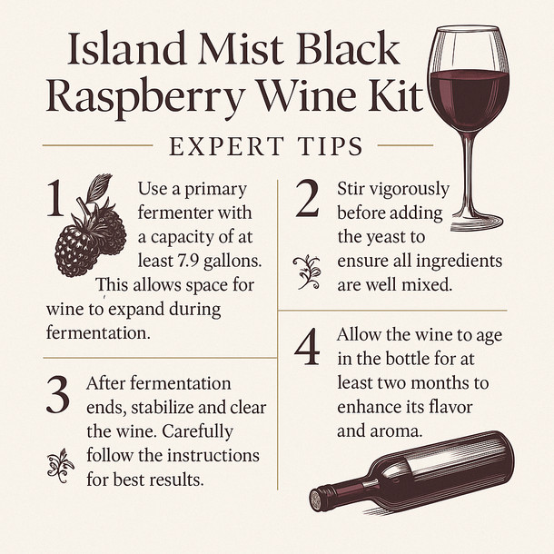 Winexpert Island Mist Black Raspberry Wine Kit