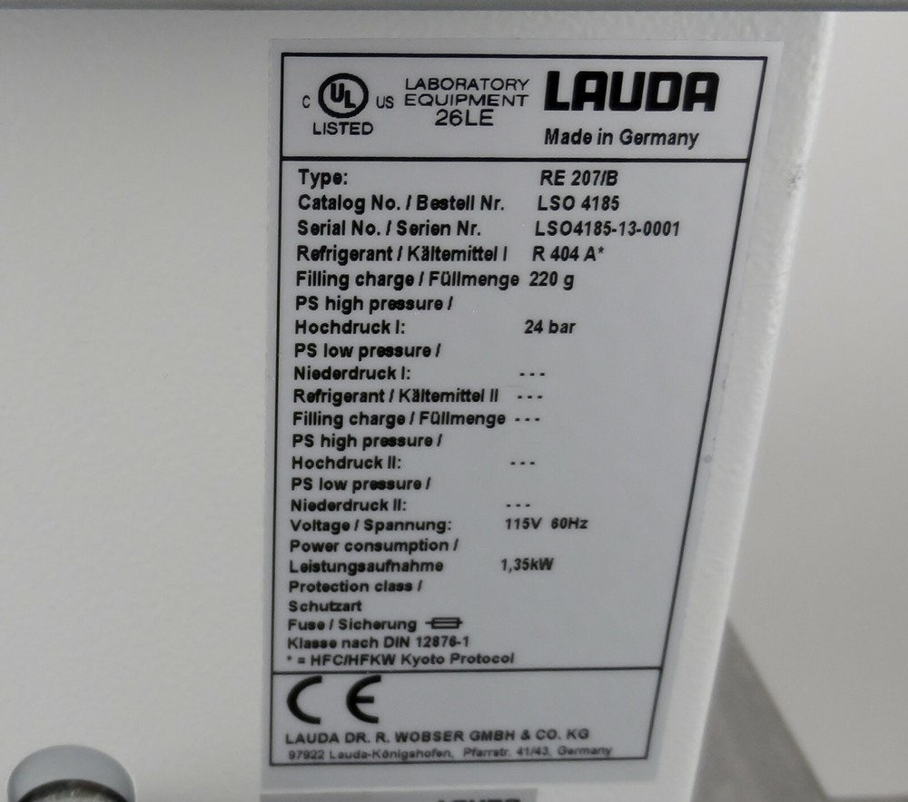 Lauda RE207 Ecoline Staredition Laboratory Chiller