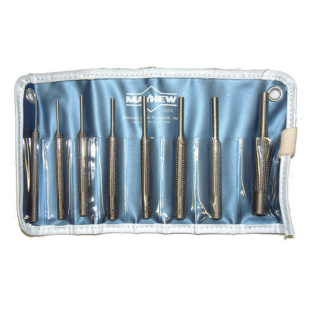 MAYHEW SELECT 62060 Drive Pin Punch Set,Not Tether Capable 24D640