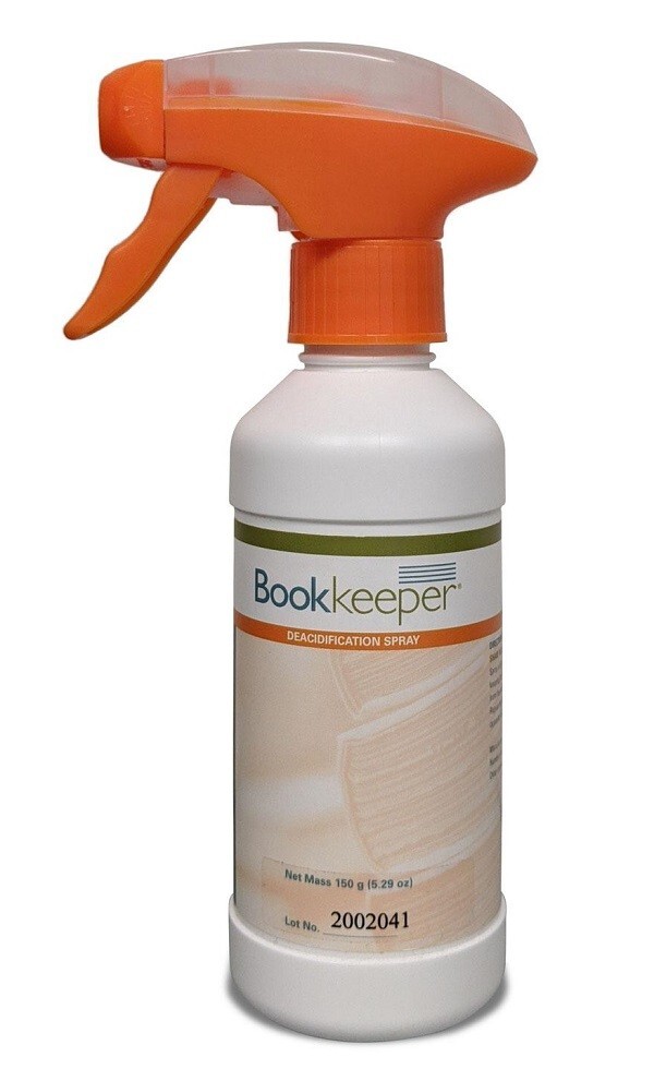 Bookkeeper Deacidification Spray Safe For Documents/Maps/Poster 150g