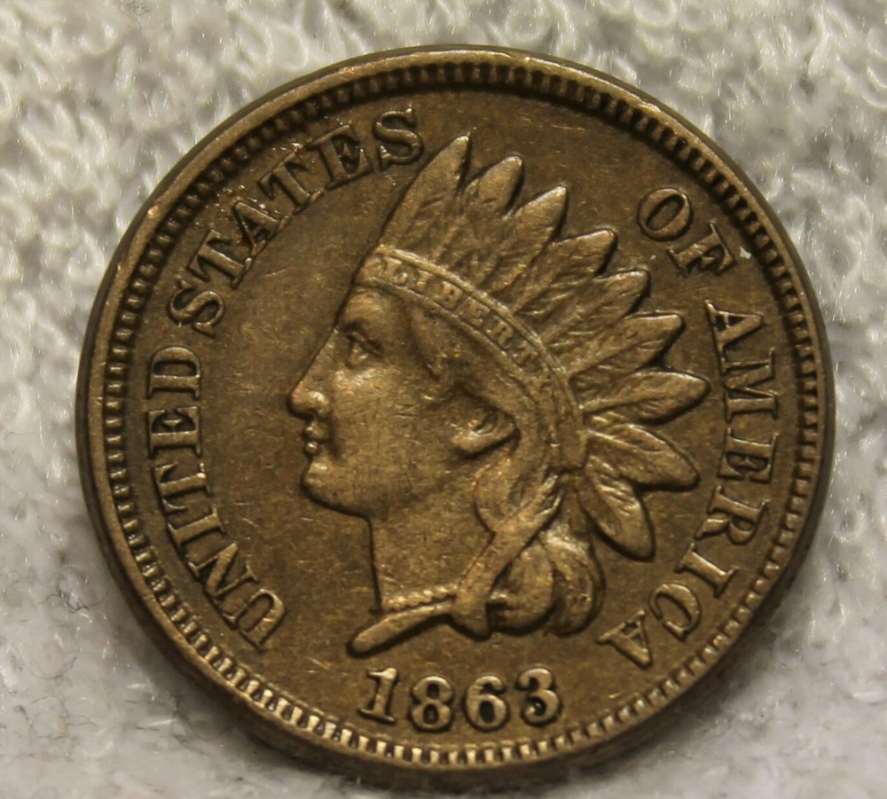 1863 indian head penny