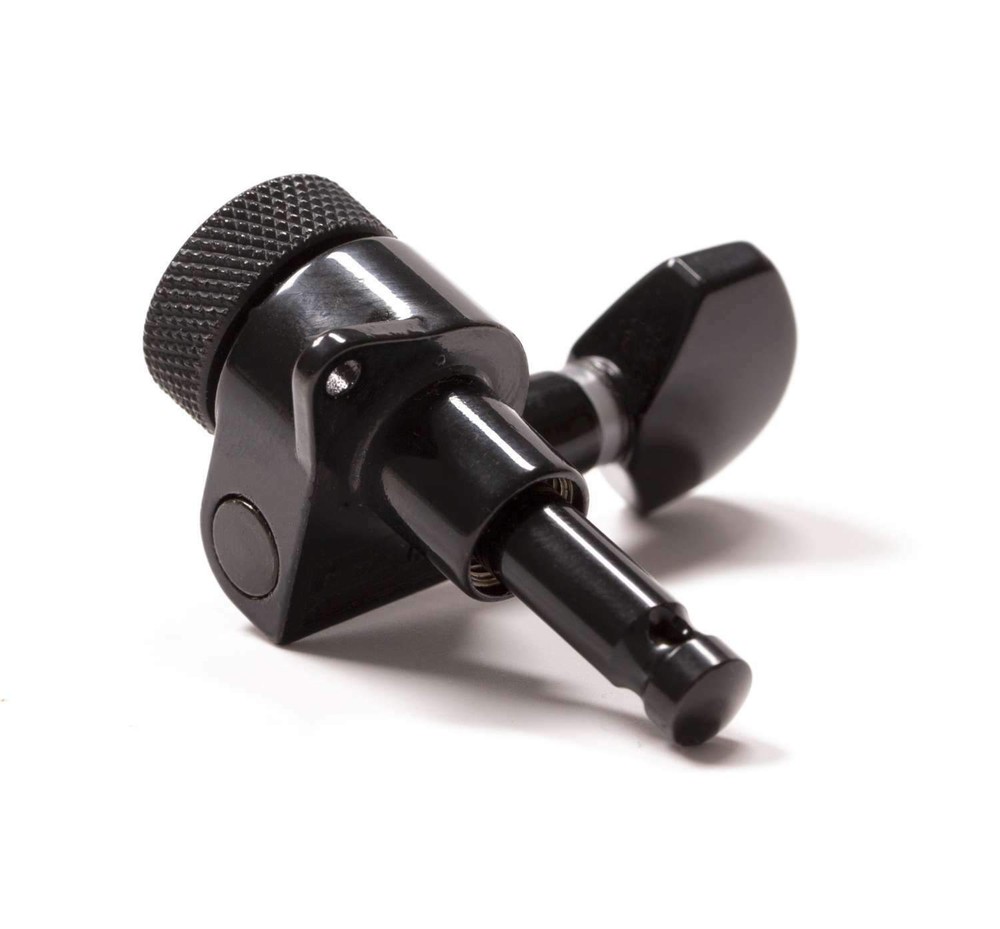 Genuine Tone Ninja 19:1 Locking Tuners, 8 String Inline set, Black
